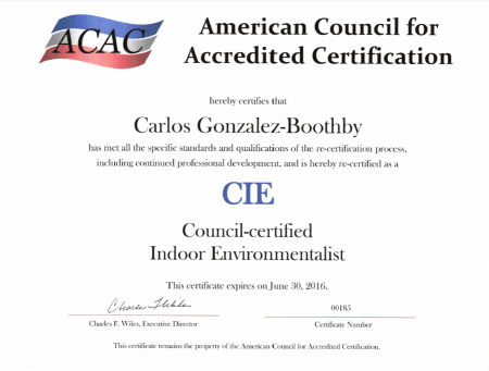 CIE Certificate